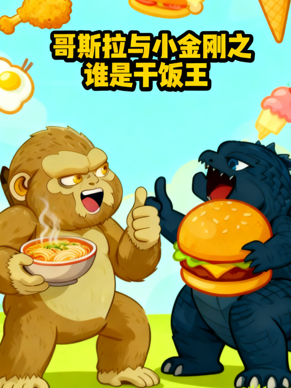 哥斯拉与小金刚之谁是干饭王}