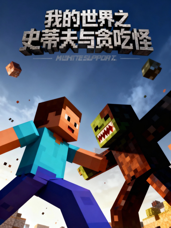 我的世界之史蒂夫与贪吃怪}
