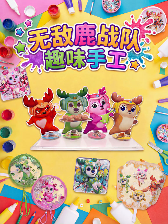 无敌鹿战队趣味手工}
