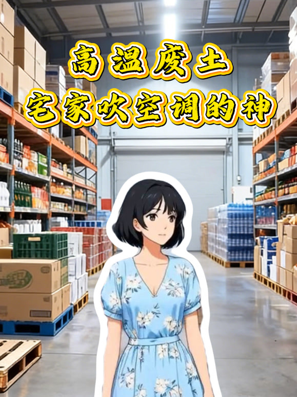 高温废土宅家吹空调的神动态漫画}