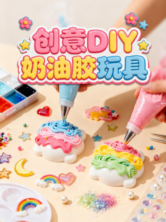 创意DIY奶油胶玩具}