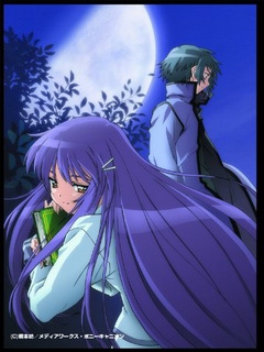 仰望半月的夜空}