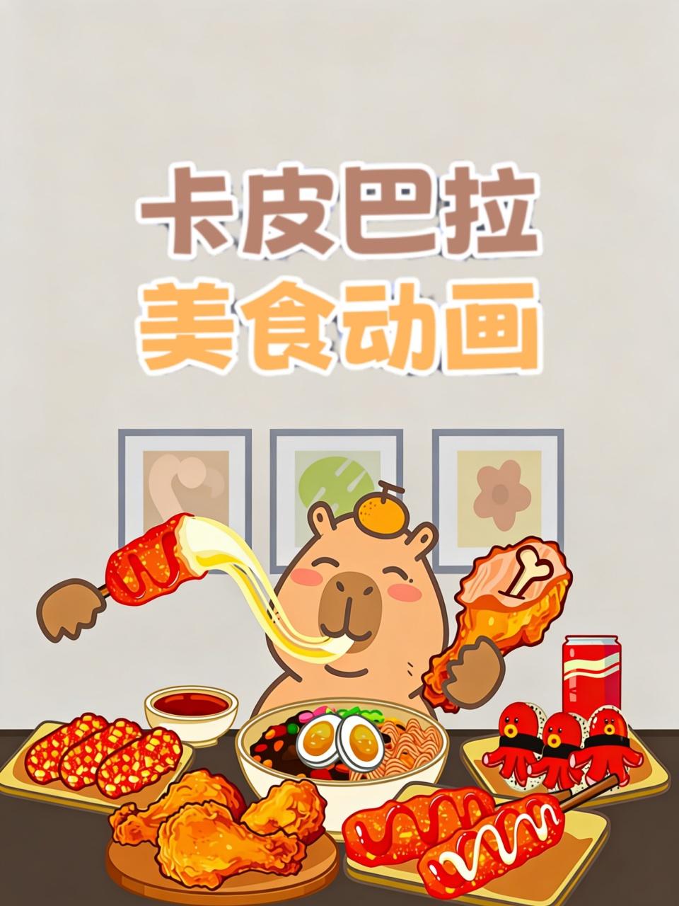 卡皮巴拉美食动画}